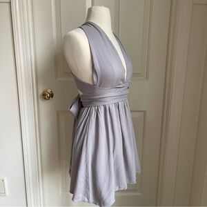 Tobi MINNIE GREY SKATER DRESS